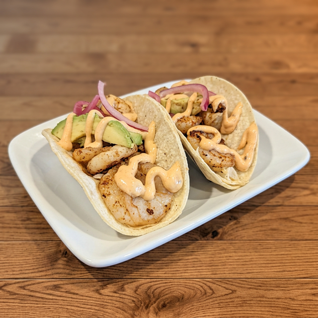 Shrimp Tacos Platter (3 pcs).